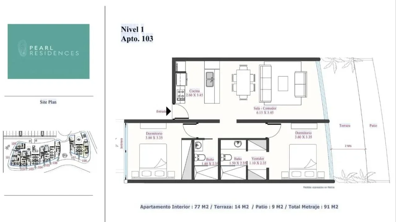 Bayahibe: apartamento 2 hab. · 91 m² en venta - 5