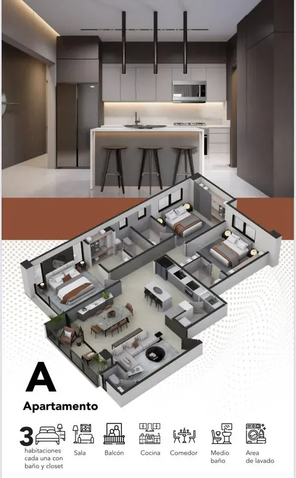 Vente: appartement à Cerros De Gurabo I, Santiago de los Caballeros