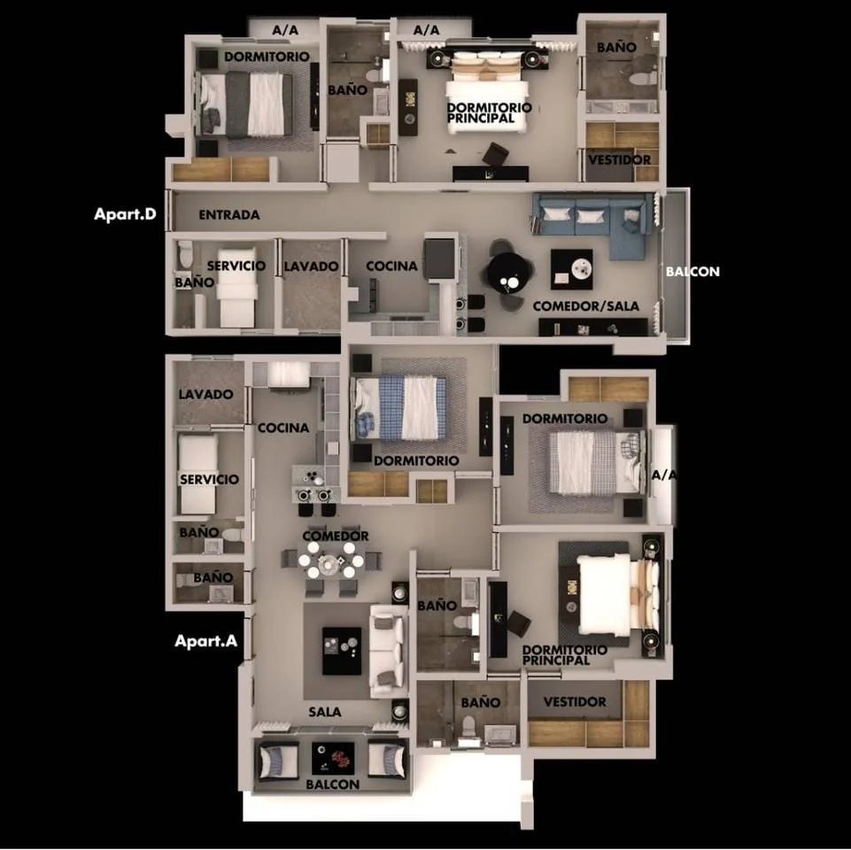 Appartement à vendre — Alfimar, Distrito Nacional (3 ch.) - 5