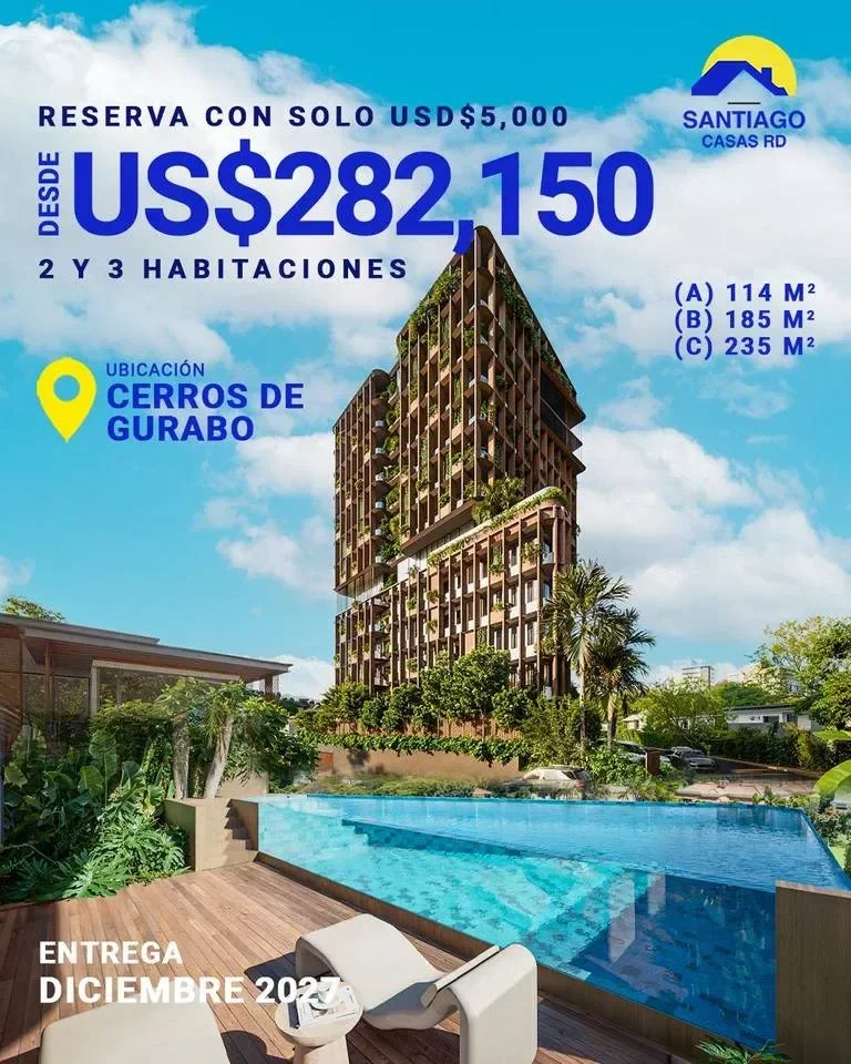 Apartment with 2 bedrooms for sale in Cerros De Gurabo I, Santiago de los Caballeros