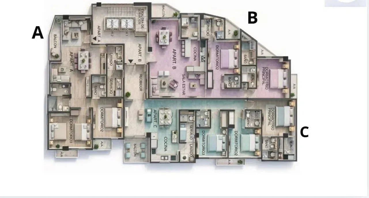 Apartamento en Mirador Norte, 115 m² en venta - 4