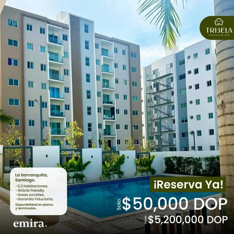 Apartamento en venta — La Barranquita, Santiago de los Caballeros (2 hab.)