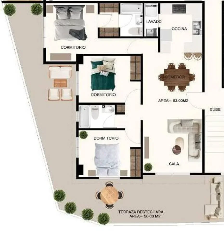 Apartamento en Buenos Aires Mirador, 133 m² en venta - 2