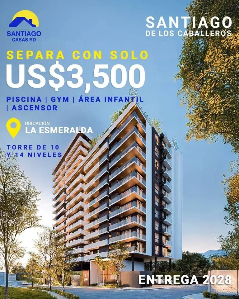 Apartamento de 1 habitaciones en venta en La Esmeralda, Santiago de los Caballeros