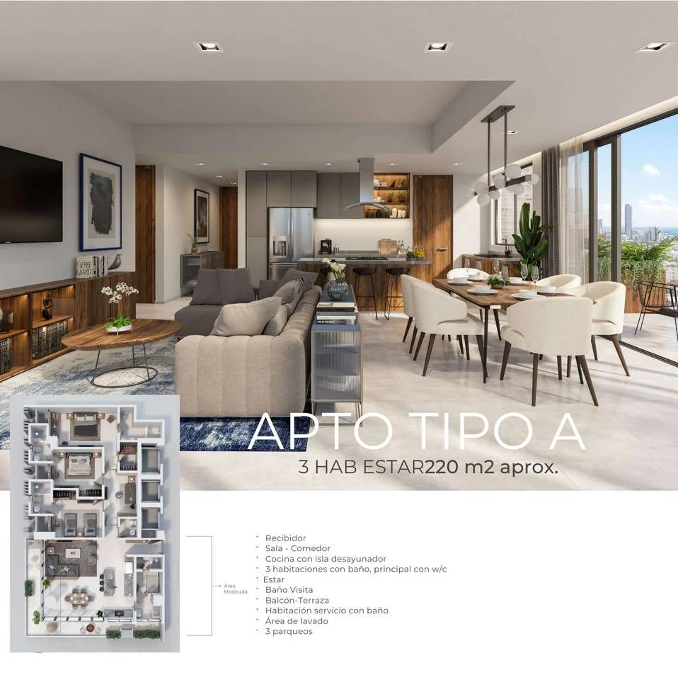 Apartamento en alquiler en Los Cacicazgos, Santo Domingo D.N. - 3