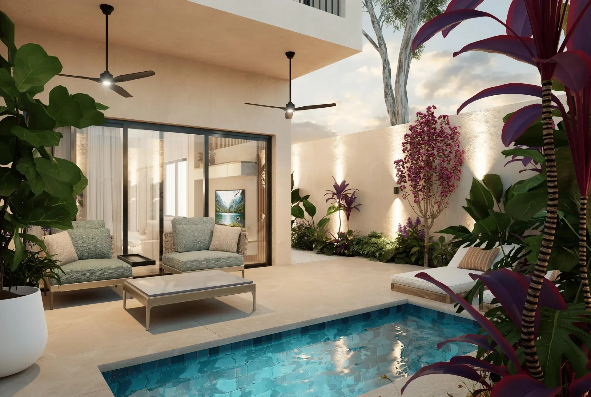 Residencial Bávaro-Punta Cana: villa 2 hab. · 109 m² en venta