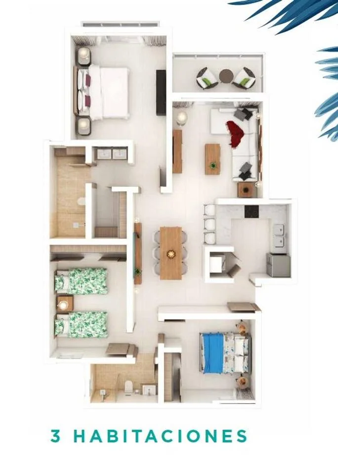 Apartment for sale — Cocotal Golf & Country Club, Bávaro (3 bed) - 4