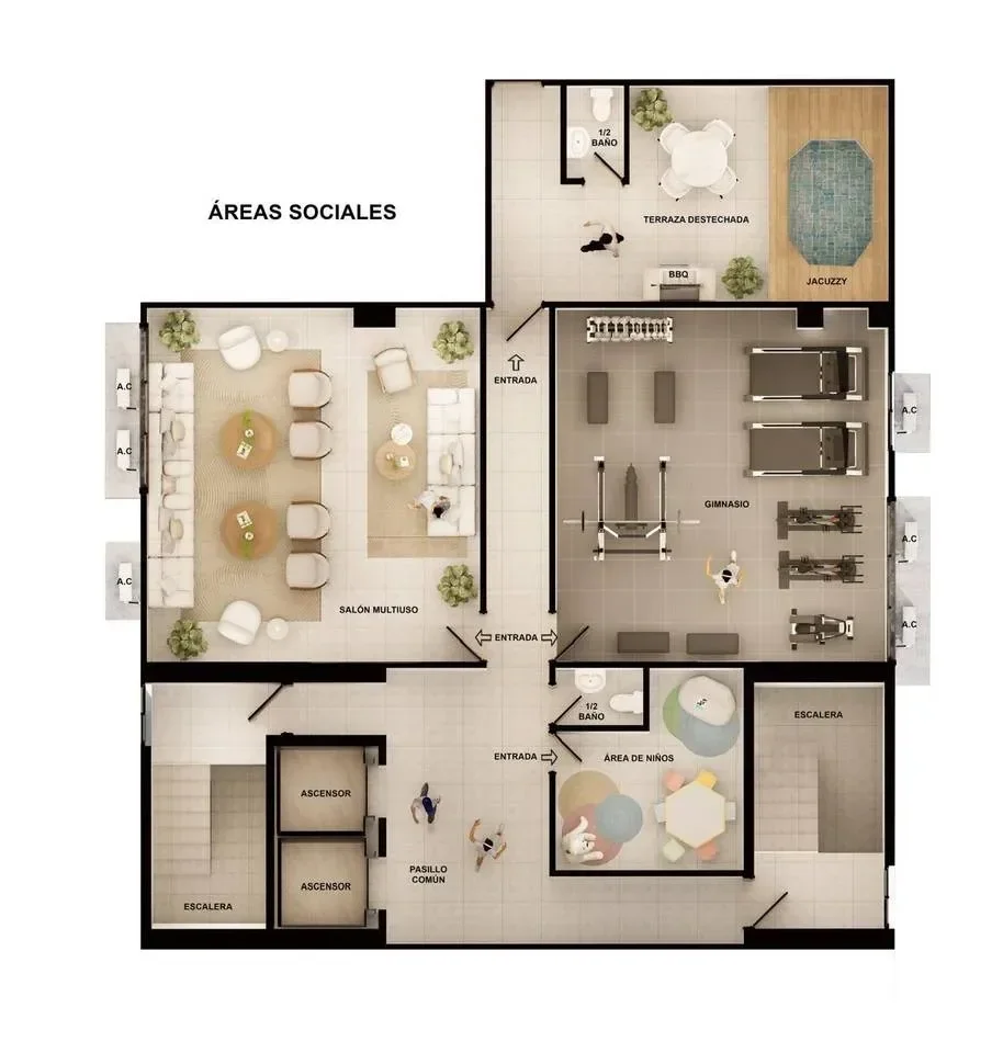 Apartment in Gazcue, 59 m² for sale - 4