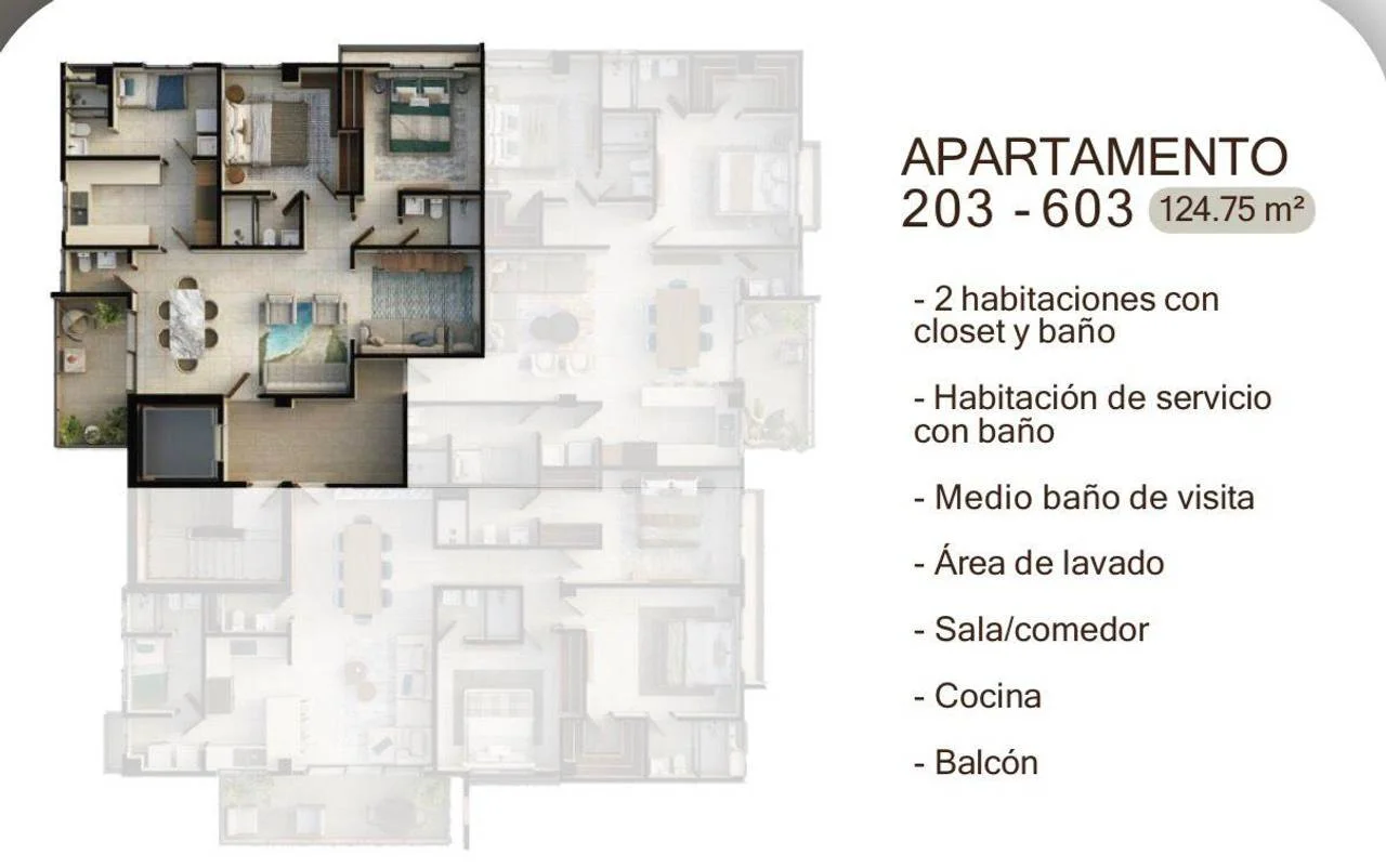 Apartamento en venta — Mirador Sur, Distrito Nacional (2 hab.) - 3