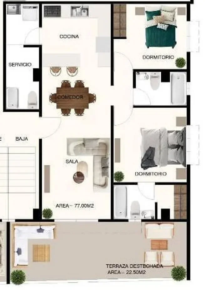 Apartment for sale — Buenos Aires Mirador, Distrito Nacional (2 bed) - 2