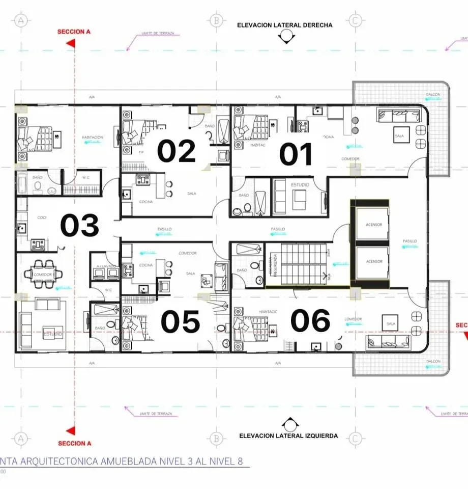 Piantini: apartamento 1 hab. · 90 m² en venta