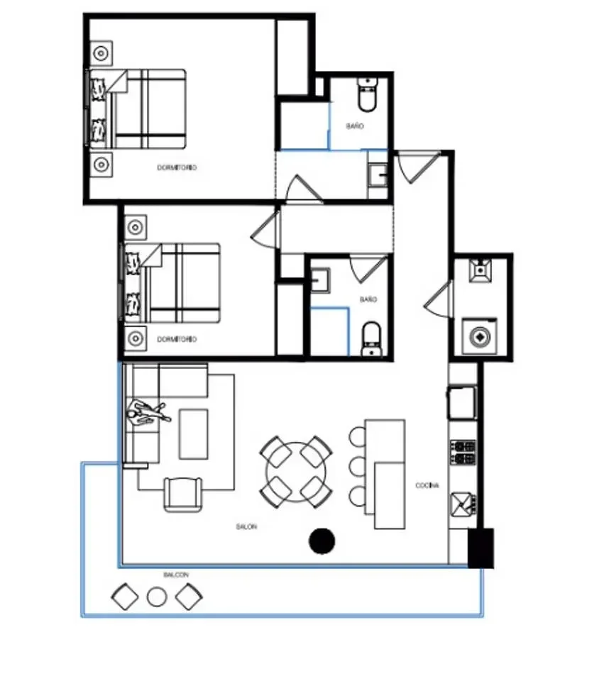 Apartamento en venta — Ensanche Naco, Distrito Nacional (1 hab.) - 5