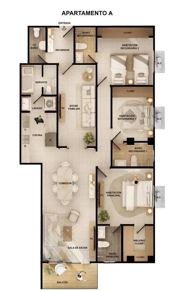 Apartamento en venta — Gazcue, Distrito Nacional (1 hab.) - 5