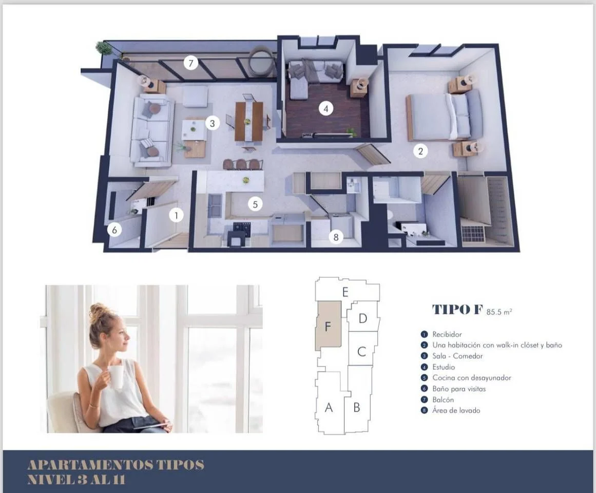 Apartamento en alquiler — Ensanche Naco, Santo Domingo D.N. - 5