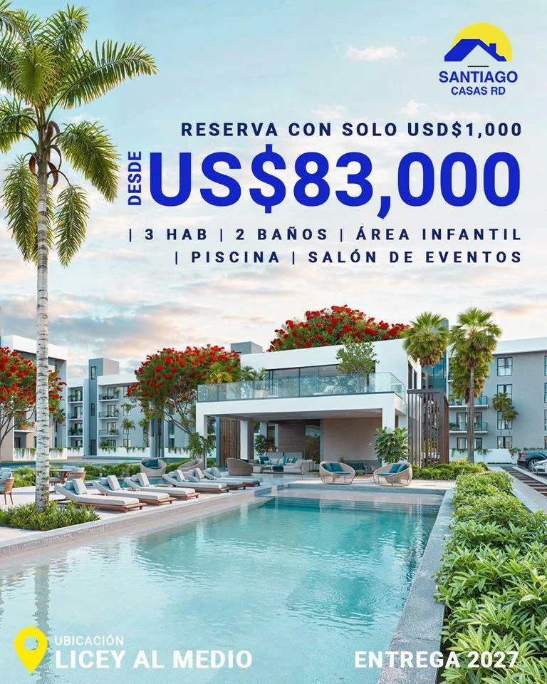 Apartment for sale — Licey Abajo, Licey al Medio (3 bed) - 2