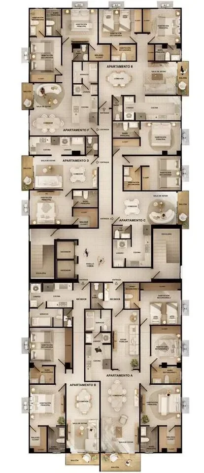 Gazcue: appartement 1 ch. · 59 m² à vendre - 4